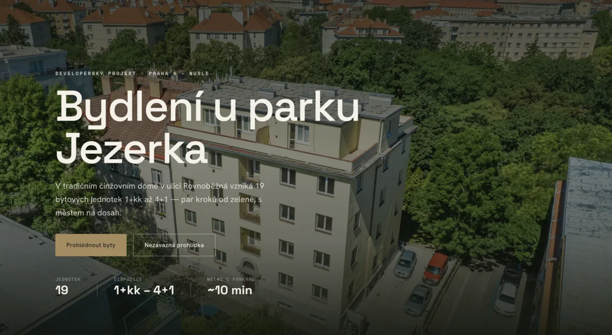 Byty Rovnoběžná